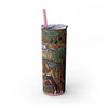 Skinny Tumbler with Straw – 20 oz Stainless Steel Cup