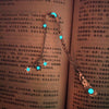 Retro Five-pointed Star Glowing Metal Bookmark Fluorescent