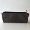 Balcony Rattan Long Flower Pot Automatic Water Feeding Lazy Flower Pot Large Planting Basin