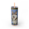 Skinny Tumbler with Straw – 20 oz Stainless Steel Cup