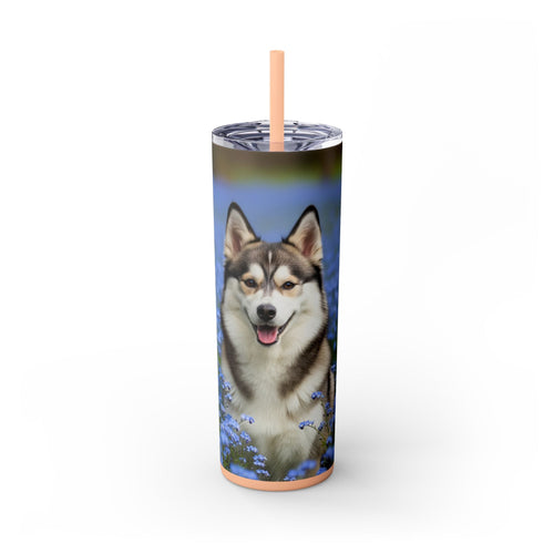 Skinny Tumbler with Straw – 20 oz Stainless Steel Cup