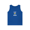 Pride Cat Mom Unisex Heavy Cotton Tank Top (8 Colors)