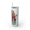 Skinny Tumbler with Straw – 20 oz Stainless Steel Cup