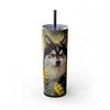 Skinny Tumbler with Straw – 20 oz Stainless Steel Cup