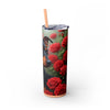 Skinny Tumbler with Straw – 20 oz Stainless Steel Cup