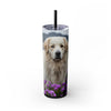 Skinny Tumbler with Straw – 20 oz Stainless Steel Cup