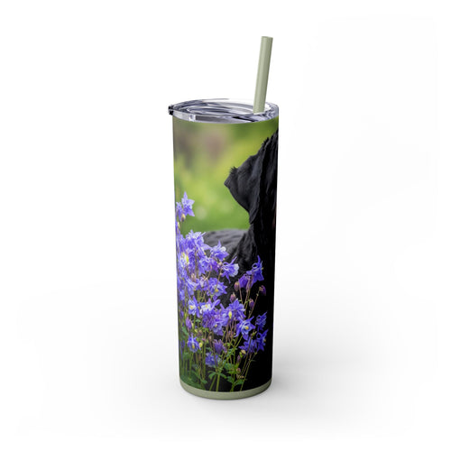 Skinny Tumbler with Straw – 20 oz Stainless Steel Cup