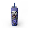 Skinny Tumbler with Straw – 20 oz Stainless Steel Cup
