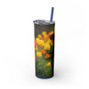 Skinny Tumbler with Straw – 20 oz Stainless Steel Cup