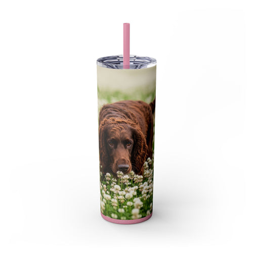 Skinny Tumbler with Straw – 20 oz Stainless Steel Cup