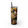 Skinny Tumbler with Straw – 20 oz Stainless Steel Cup