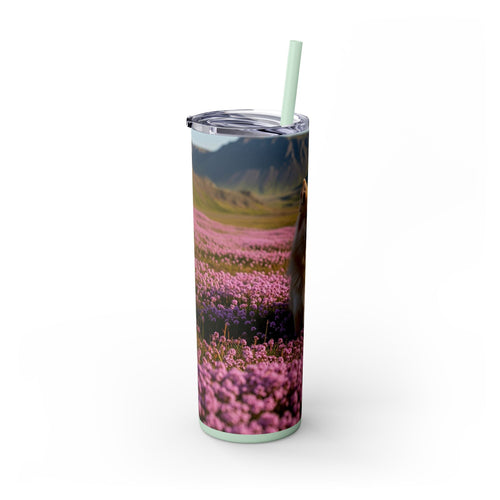 Skinny Tumbler with Straw – 20 oz Stainless Steel Cup