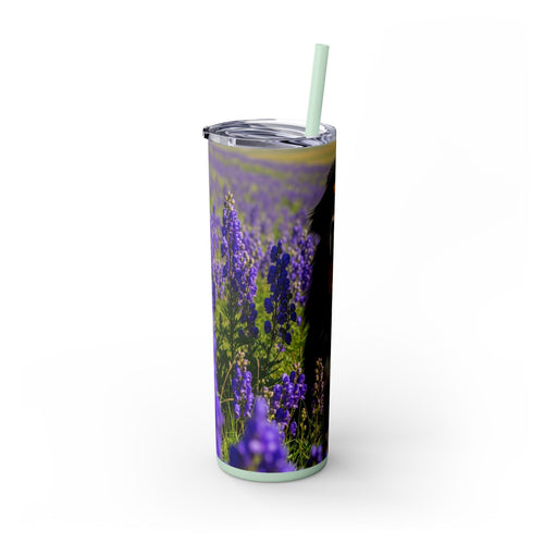 Skinny Tumbler with Straw – 20 oz Stainless Steel Cup