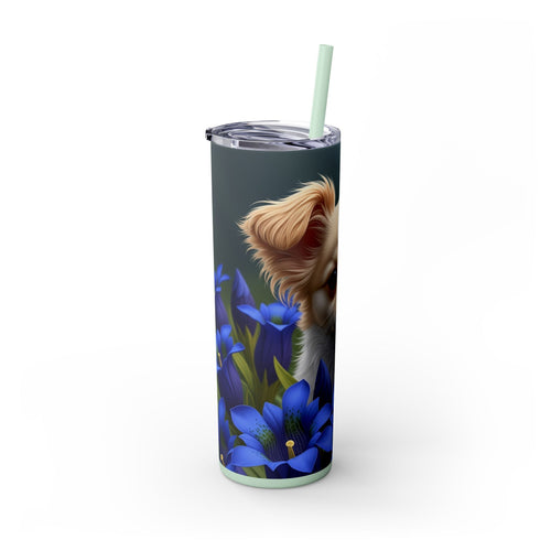 Skinny Tumbler with Straw – 20 oz Stainless Steel Cup