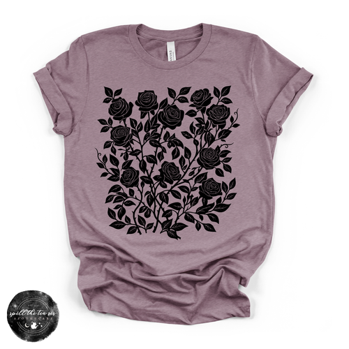 Rose Vines Tee | Vintage Botanical Floral Graphic T-Shirt