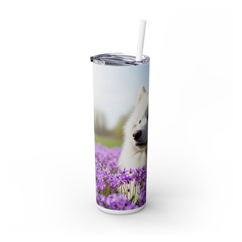 Skinny Tumbler with Straw – 20 oz Stainless Steel Cup