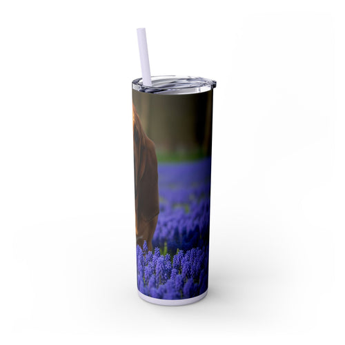 Skinny Tumbler with Straw – 20 oz Stainless Steel Cup