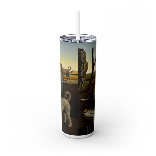 Skinny Tumbler with Straw – 20 oz Stainless Steel Cup