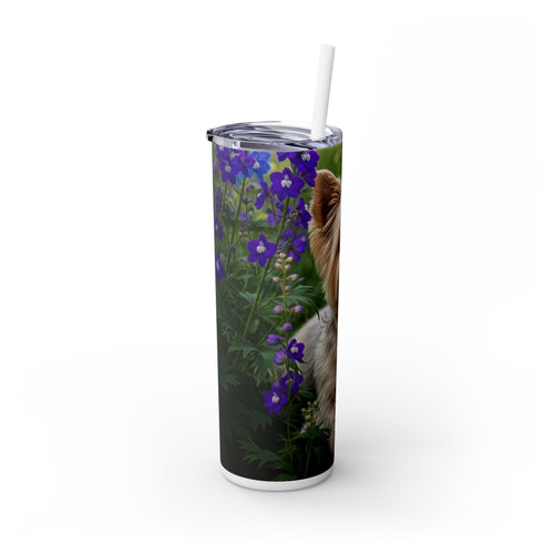 Skinny Tumbler with Straw – 20 oz Stainless Steel Cup
