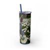 Skinny Tumbler with Straw – 20 oz Stainless Steel Cup