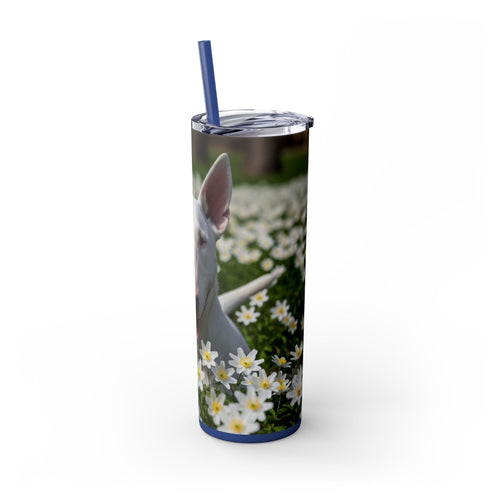 Skinny Tumbler with Straw – 20 oz Stainless Steel Cup