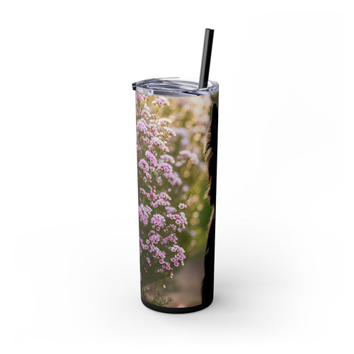 Skinny Tumbler with Straw – 20 oz Stainless Steel Cup