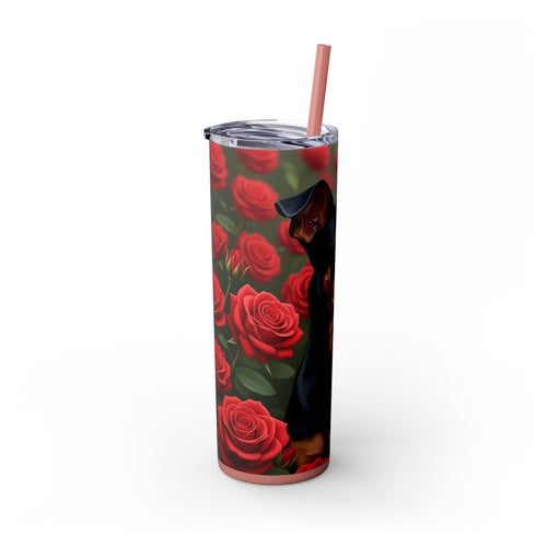 Skinny Tumbler with Straw – 20 oz Stainless Steel Cup