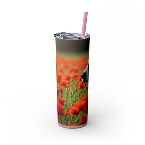 Skinny Tumbler with Straw – 20 oz Stainless Steel Cup