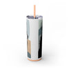 Skinny Tumbler with Straw – 20 oz Stainless Steel Cup