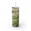 Skinny Tumbler with Straw – 20 oz Stainless Steel Cup