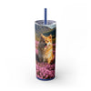 Skinny Tumbler with Straw – 20 oz Stainless Steel Cup