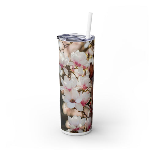 Skinny Tumbler with Straw – 20 oz Stainless Steel Cup