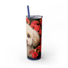 Skinny Tumbler with Straw – 20 oz Stainless Steel Cup