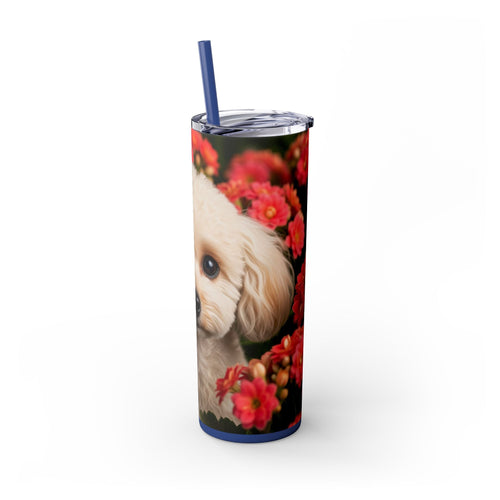 Skinny Tumbler with Straw – 20 oz Stainless Steel Cup