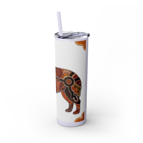 Skinny Tumbler with Straw – 20 oz Stainless Steel Cup