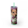 Skinny Tumbler with Straw – 20 oz Stainless Steel Cup