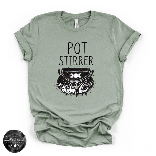 Pot Stirrer Tee | Funny Witchy Graphic T-Shirt