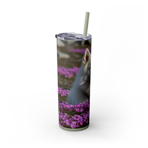 Skinny Tumbler with Straw – 20 oz Stainless Steel Cup