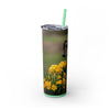 Skinny Tumbler with Straw – 20 oz Stainless Steel Cup