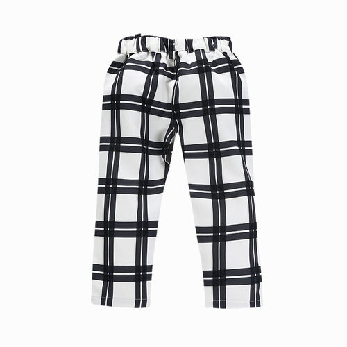 Girls' suit striped plaid suit three-piece suit