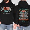 Fatherhood Tour Shirt - Custom Fathers Day Shirt - Gift for Dad, Birthday Gift - Front & Back Shirt C975