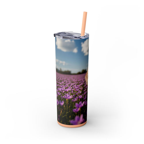 Skinny Tumbler with Straw – 20 oz Stainless Steel Cup