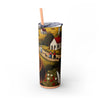 Skinny Tumbler with Straw – 20 oz Stainless Steel Cup