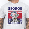 George Sloshington Funny 4th Of July Drinking Shirt Bright T1190