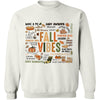 Retro Fall Vibes Shirt, Autumn Season Shirt, Fall Shirt, Halloween Shirt, Halloween Sweatshirt T1338