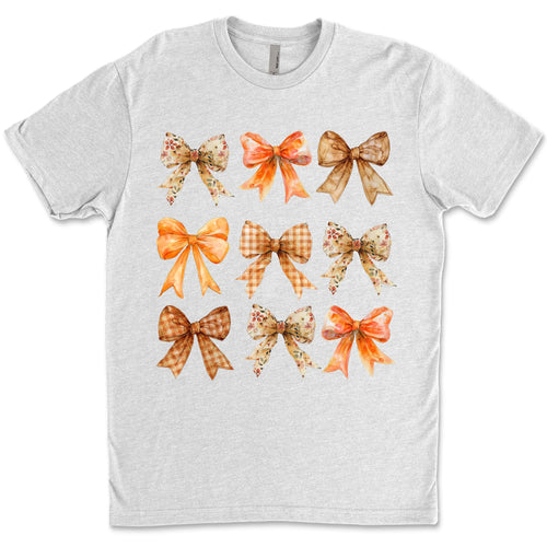 Retro Fall Pumpkin Bow Shirt, Fall Season Shirt, Fall Autumn Shirt, Halloween Shirt, Halloween Sweatshirt T1339