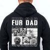 Live Preview Custom Collage Pets Photo, Personalized Upload Dog Cat Pet Photo Backside Shirt Dark C1352