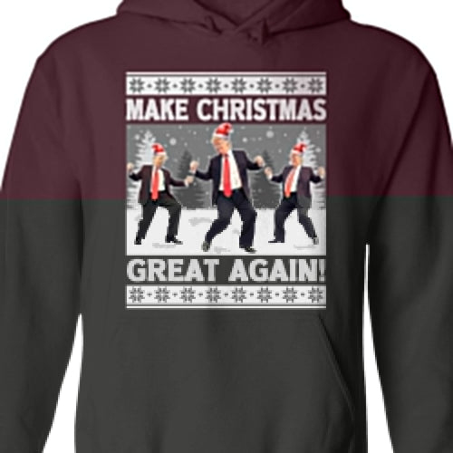 Make Christmas Great Again, Funny Trump Dancing Ugly Sweater, Trump 2024 Sweatshirt, Trump Supporters Christmas Sweatshirt T1383 - GOP