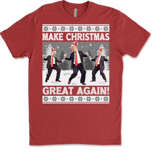 Make Christmas Great Again, Funny Trump Dancing Ugly Sweater, Trump 2024 Sweatshirt, Trump Supporters Christmas Sweatshirt T1383 - GOP