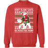 Don't Blame Santa He Voted For Trump Ugly Sweater, Republican Shirt, Trump 2024 Sweatshirt, Trump Supporters Christmas Sweatshirt T1386 - GOP